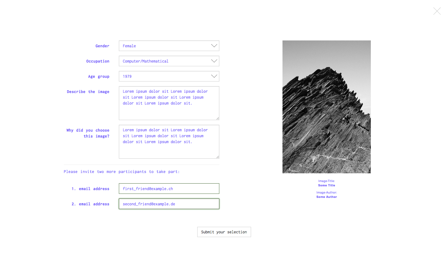 screenhot of submit new image page