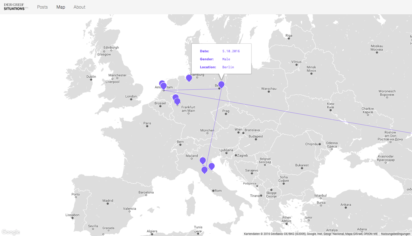 screenhot of map with marker page